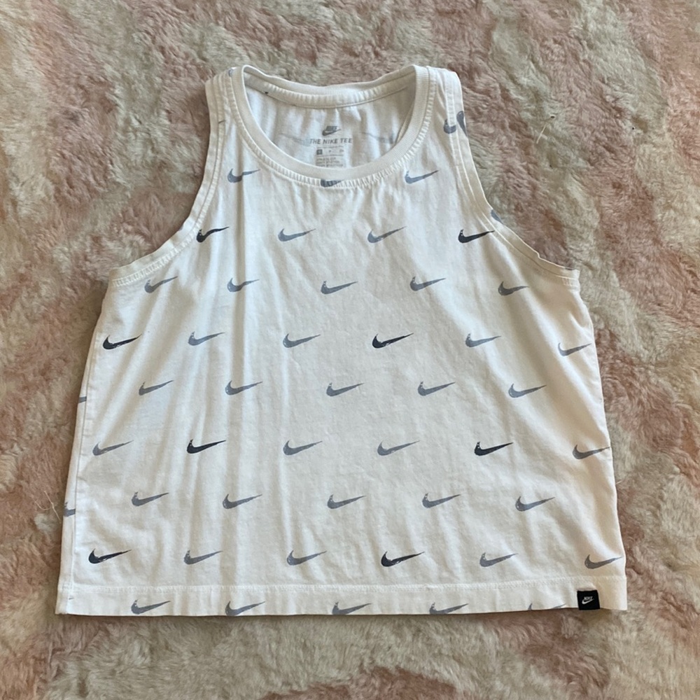 Nike cropped muscle top